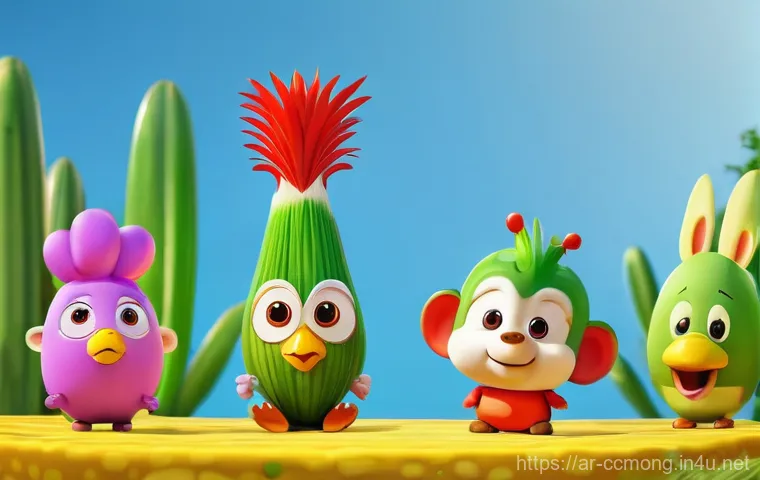 코코몽의 엔딩 메시지 분석 - The Cocomong series features characters that are a mix of animals and food, living in a "Refrigerato...